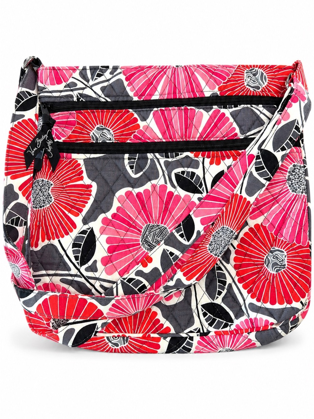 Vera Bradley Pink & Red Floral Quilted Crossbody